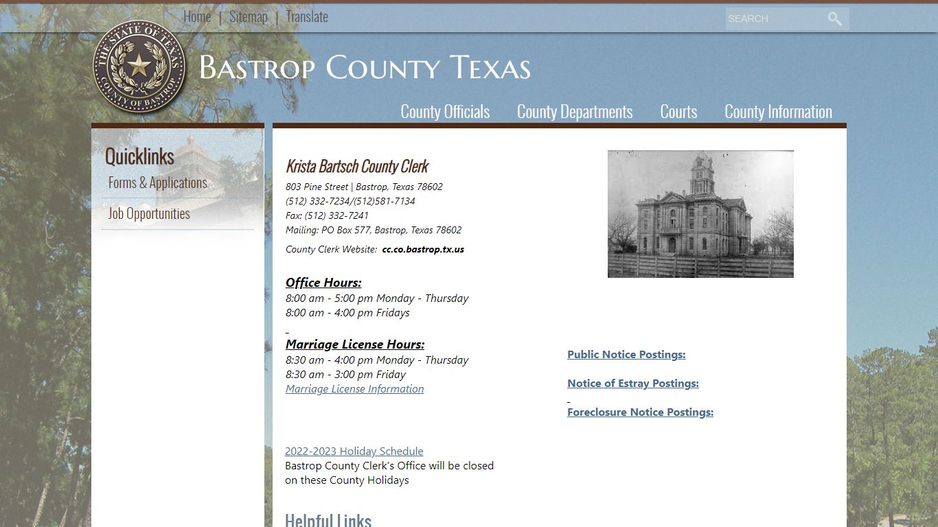 Bastrop County, TX